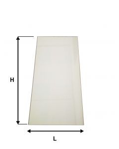 Verre en céramique pour porte